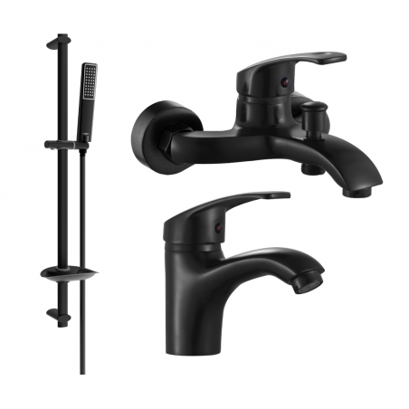Mexen Fabia DB72 ensemble de baignoire, noir - 746503DB72-70