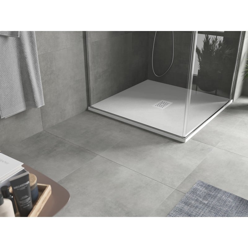 Mexen Hugo receveur de douche carré SMC 100 x 100 cm, blanc, cache blanc - 42101010-W