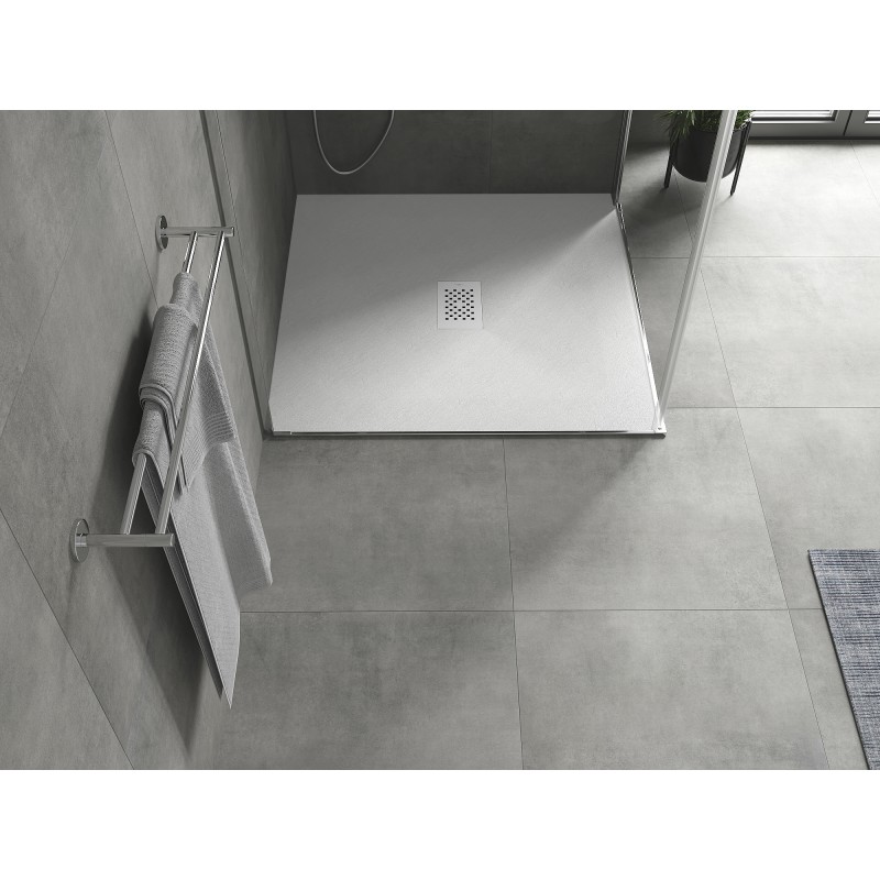 Mexen Hugo receveur de douche carré SMC 100 x 100 cm, blanc, cache blanc - 42101010-W
