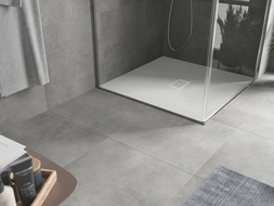Receveur Mexen Hugo carré SMC 100 x 100 cm, blanc, cache blanc - 42101010-W