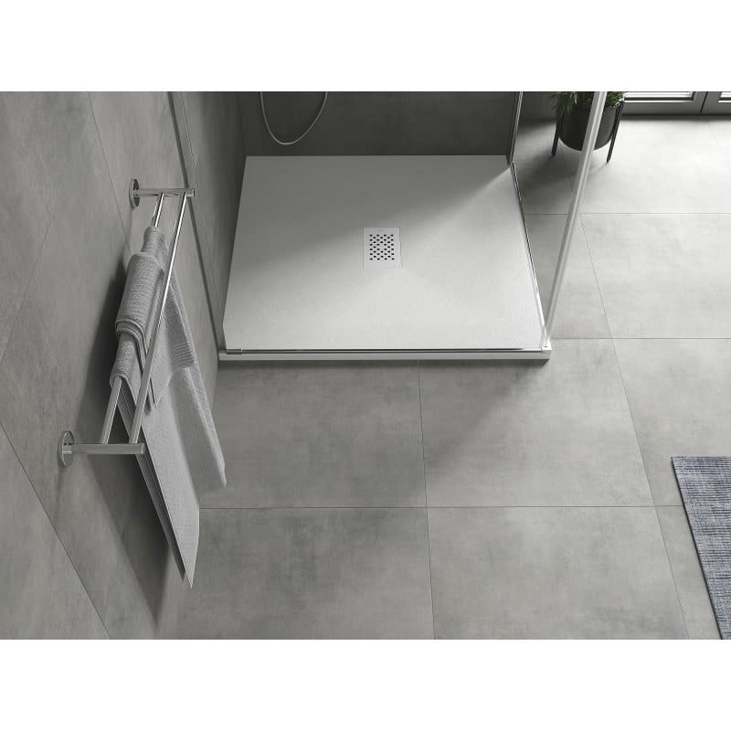 Mexen Hugo receveur de douche carré SMC 100 x 100 cm, blanc, cache blanc - 42101010-W