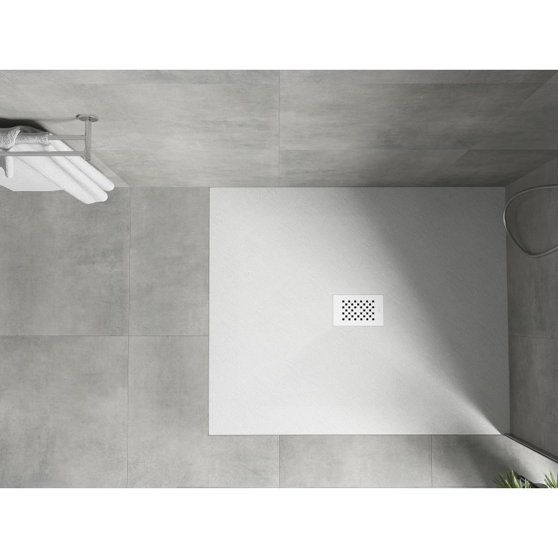 Mexen Hugo receveur de douche rectangulaire SMC 120 x 100 cm, blanc, cache blanc - 42101012-W