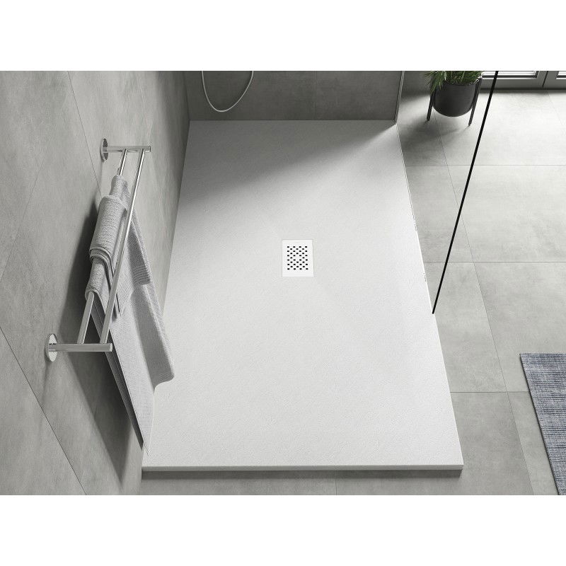 Mexen Hugo receveur de douche rectangulaire SMC 170 x 100 cm, blanc, cache blanc - 42101017-W