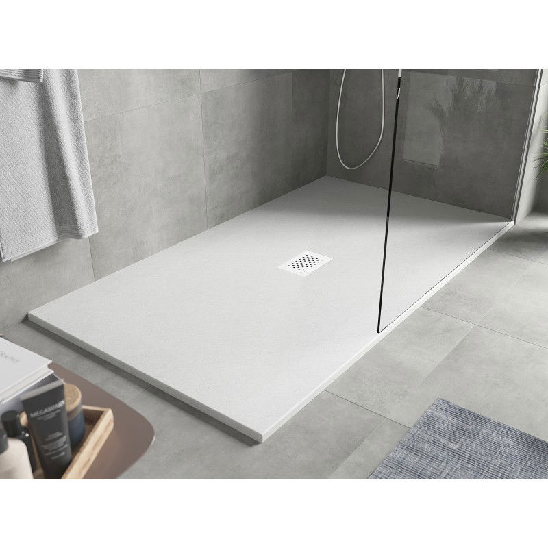 Mexen Hugo receveur de douche rectangulaire SMC 170 x 100 cm, blanc, cache blanc - 42101017-W