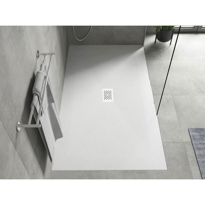 Mexen Hugo receveur de douche rectangulaire SMC 170 x 100 cm, blanc, cache blanc - 42101017-W