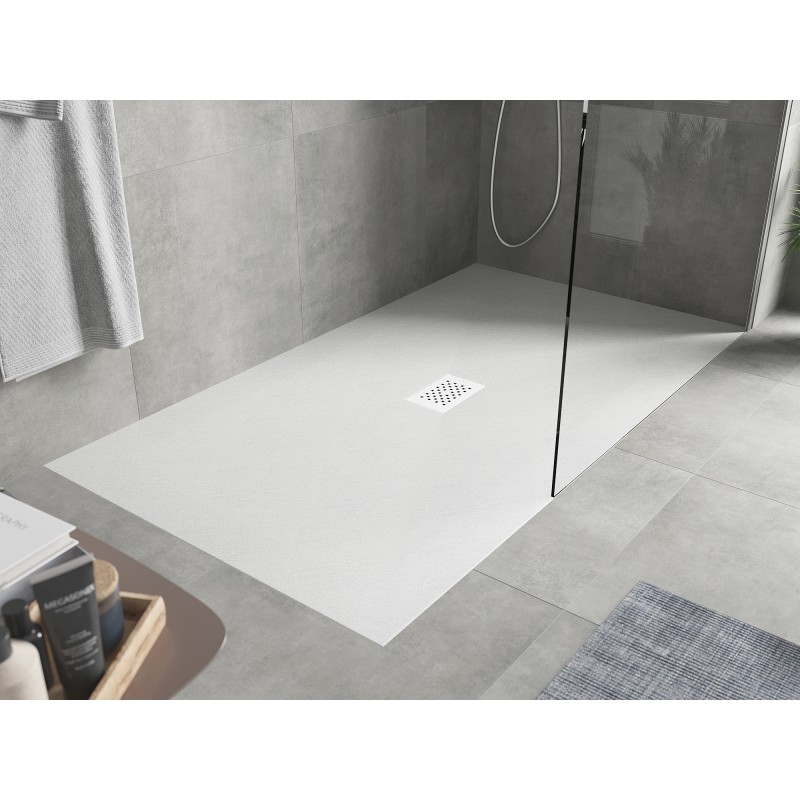 Mexen Hugo receveur de douche rectangulaire SMC 180 x 100 cm, blanc, cache blanc - 42101018-W