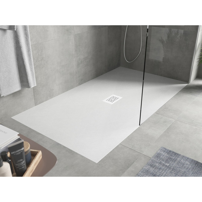 Mexen Hugo receveur rectangulaire SMC 180 x 100 cm, blanc, cache blanc - 42101018-W