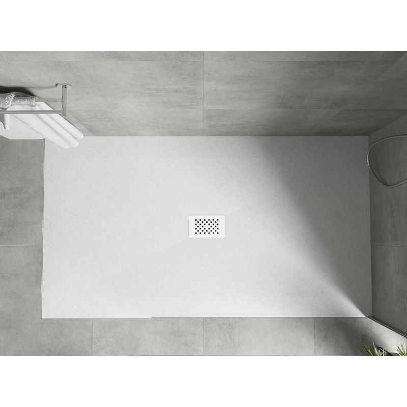 Mexen Hugo receveur de douche rectangulaire SMC 200 x 100 cm, blanc, cache blanc - 42101020-W
