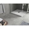 Mexen Hugo receveur de douche carré SMC 100 x 100 cm, blanc, cache inox - 42101010-X