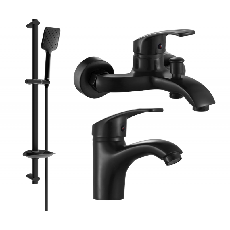 Mexen Fabia DB62 ensemble de baignoire, noir - 746503DB62-70