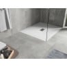 Mexen Hugo receveur rectangulaire SMC 110 x 100 cm, blanc, cache inox - 42101011-X