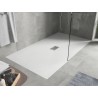 Mexen Hugo receveur de douche rectangulaire SMC 150 x 100 cm, blanc, cache inox - 42101015-X