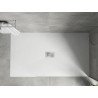 Mexen Hugo receveur de douche rectangulaire SMC 150 x 100 cm, blanc, cache inox - 42101015-X