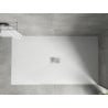 Mexen Hugo receveur rectangulaire SMC 150 x 100 cm, blanc, cache inox - 42101015-X