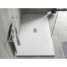 Mexen Hugo receveur rectangulaire SMC 150 x 100 cm, blanc, cache inox - 42101015-X