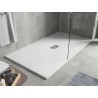 Mexen Hugo receveur rectangulaire SMC 170 x 100 cm, blanc, cache inox - 42101017-X