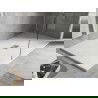 Mexen Hugo bac rectangulaire SMC 200 x 100 cm, blanc, cache en inox - 42101020-X