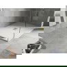 Bac rectangulaire Mexen Hugo SMC 110 x 100 cm, blanc, cache en or - 42101011-G