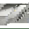 Bac rectangulaire Mexen Hugo SMC 110 x 100 cm, blanc, cache en or - 42101011-G
