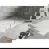 Mexen Hugo bac rectangulaire SMC 160 x 100 cm, blanc, plaque dorée - 42101016-G