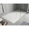 Mexen Hugo receveur rectangulaire SMC 160 x 100 cm, blanc, cache or - 42101016-G