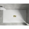 Mexen Hugo receveur rectangulaire SMC 160 x 100 cm, blanc, cache or - 42101016-G