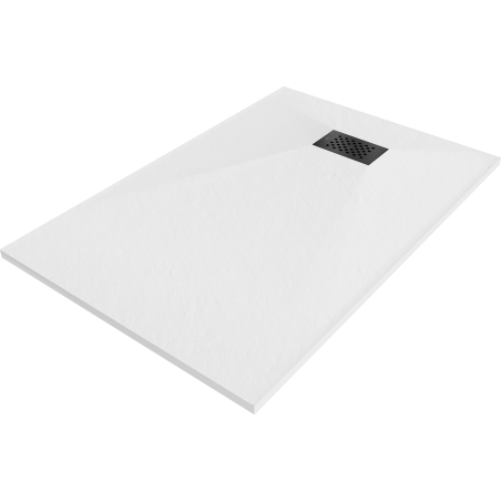 Mexen Hugo receveur rectangulaire SMC 80 x 70 cm, blanc, cache noir - 42107080-B