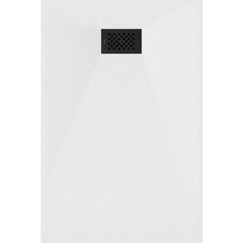 Mexen Hugo receveur rectangulaire SMC 130 x 70 cm, blanc, cache noir - 42107013-B