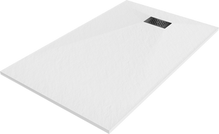 Bac de douche Mexen Hugo rectangulaire SMC 140 x 70 cm, blanc, couvercle noir - 42107014-B