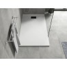 Mexen Hugo receveur de douche rectangulaire SMC 160 x 70 cm, blanc, cache noir - 42107016-B