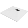 Bac de douche Mexen Hugo carré SMC 80 x 80 cm, blanc, cache noire - 42108080-B