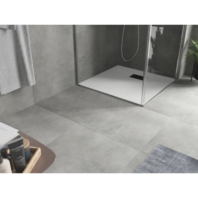 Mexen Hugo receveur de douche carré SMC 80 x 80 cm, blanc, cache noir - 42108080-B