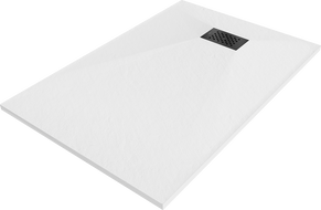 Mexen Hugo receveur de douche rectangulaire SMC 120 x 80 cm, blanc, cache noir - 42108012-B
