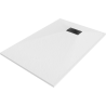 Mexen Hugo receveur rectangulaire SMC 110 x 80 cm, blanc, grille noire - 42108011-B