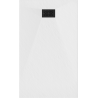 Mexen Hugo receveur rectangulaire SMC 140 x 80 cm, blanc, cache noir - 42108014-B