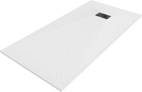 Mexen Hugo receveur rectangulaire SMC 170 x 80 cm, blanc, cache noir - 42108017-B