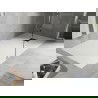Bac rectangulaire Mexen Hugo SMC 180 x 80 cm, blanc, couvercle noir - 42108018-B