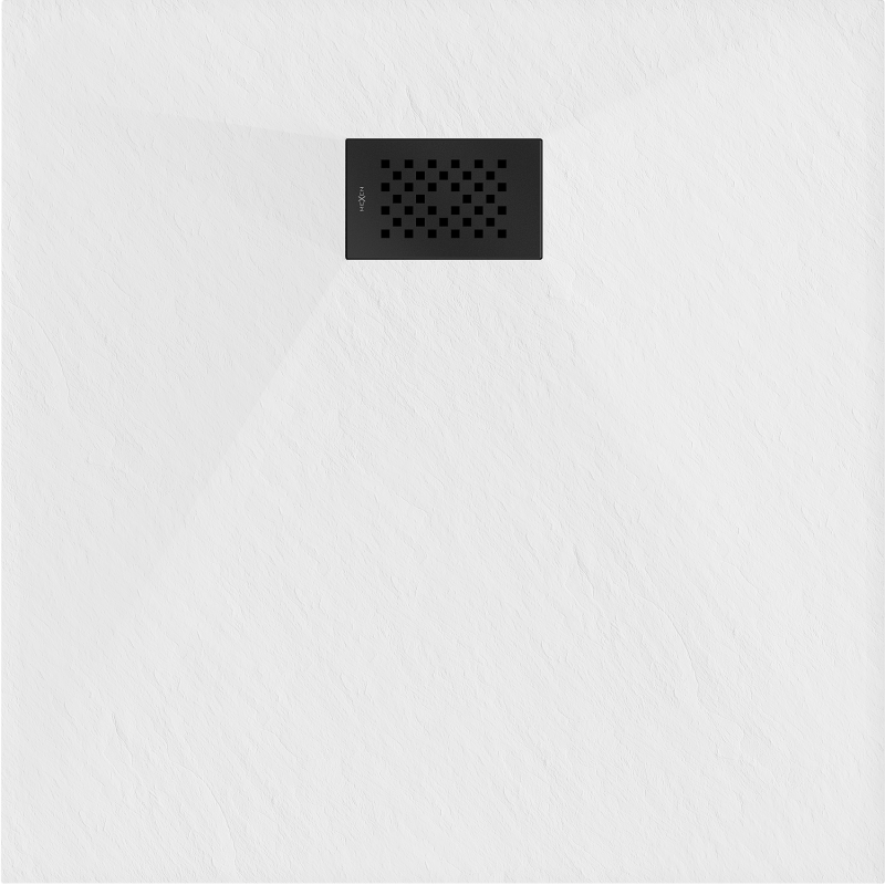 Mexen Hugo receveur de douche carré SMC 90 x 90 cm, blanc, cache noir - 42109090-B