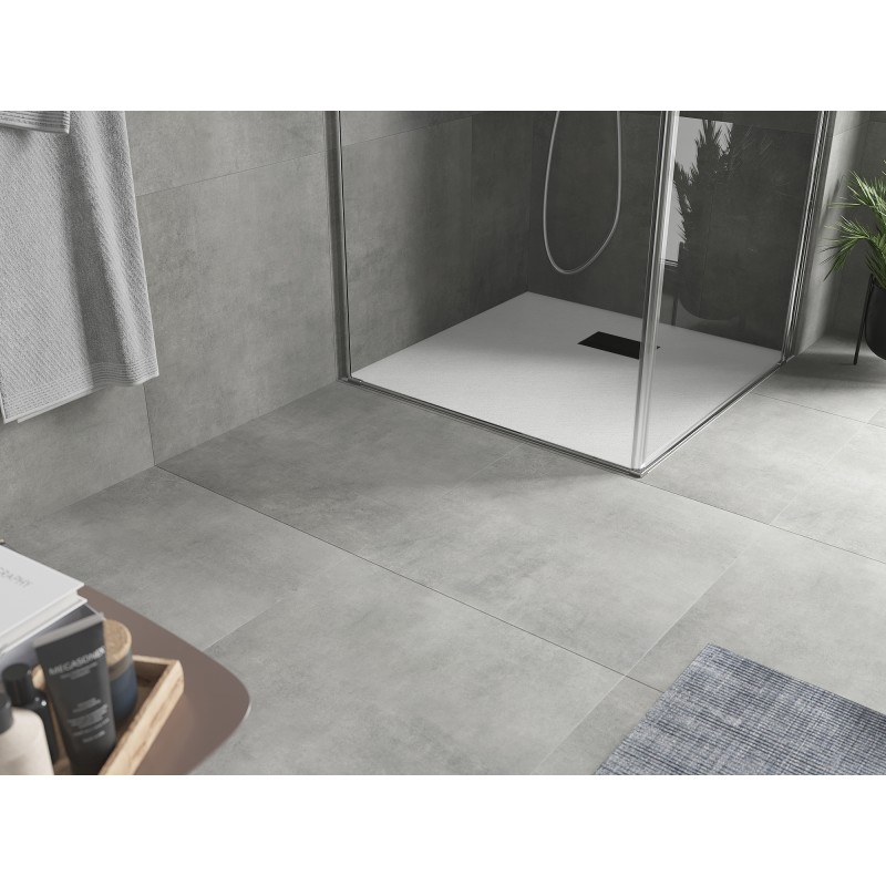 Mexen Hugo receveur de douche carré SMC 90 x 90 cm, blanc, cache noir - 42109090-B