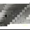 Receveur de douche carré Mexen Hugo SMC 90 x 90 cm, blanc, avec grille noire - 42109090-B