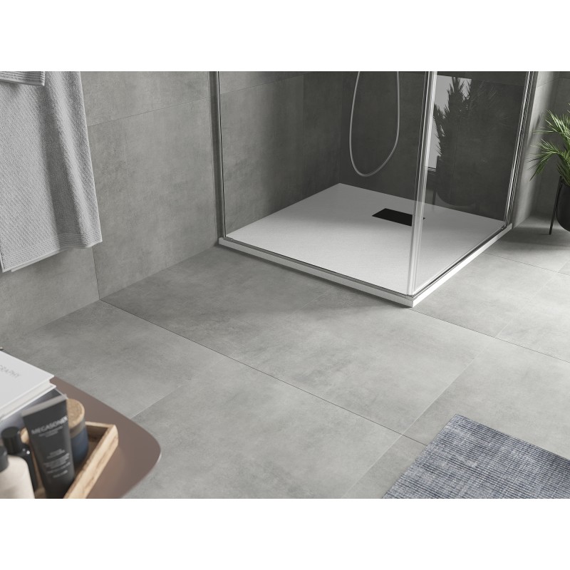 Mexen Hugo receveur de douche carré SMC 90 x 90 cm, blanc, cache noir - 42109090-B