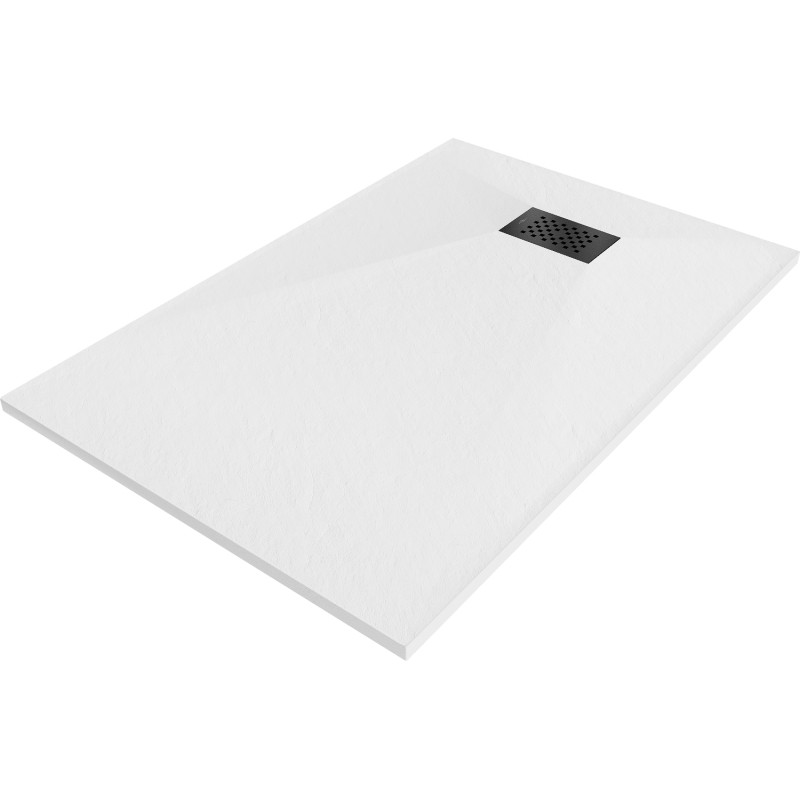 Mexen Hugo receveur rectangulaire SMC 110 x 90 cm, blanc, cache noir - 42109011-B
