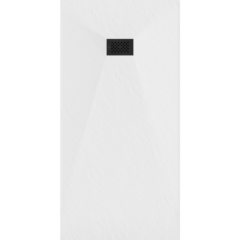 Mexen Hugo receveur rectangulaire SMC 170 x 90 cm, blanc, cache noir - 42109017-B