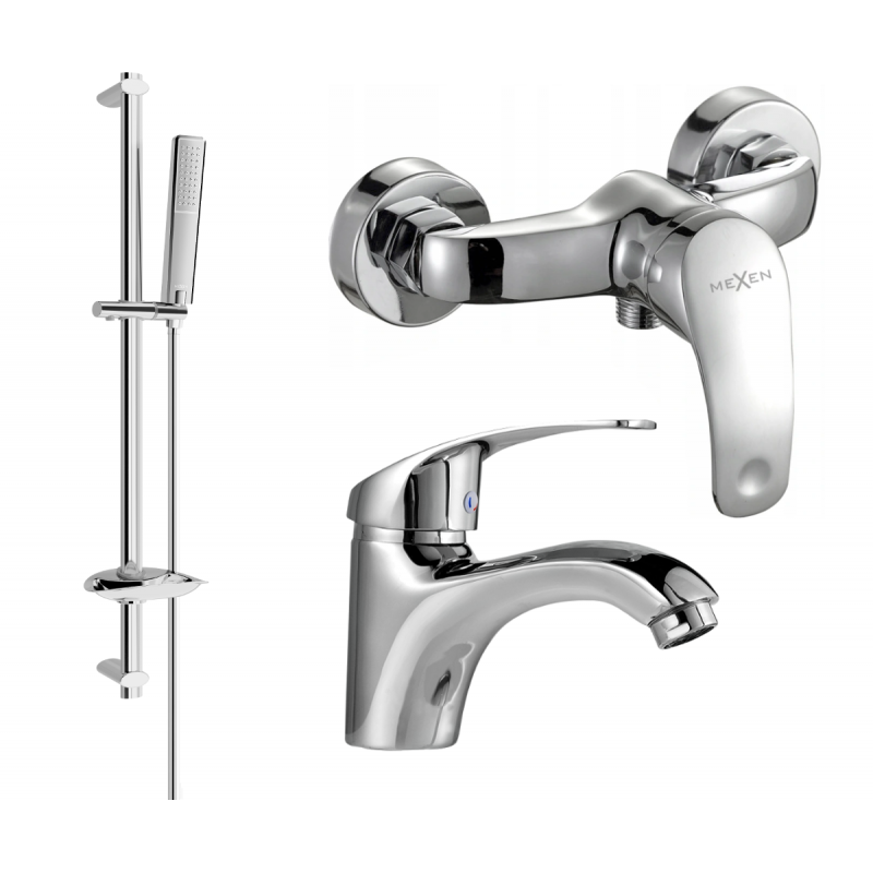 Ensemble de douche Mexen Fabia DB72, chromé - 746504DB72-00
