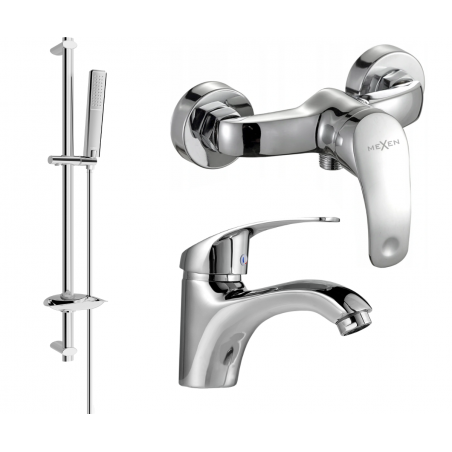 Ensemble de douche Mexen Fabia DB72, chromé - 746504DB72-00