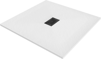 Mexen Hugo receveur de douche carré SMC 100 x 100 cm, blanc, cache noire - 42101010-B