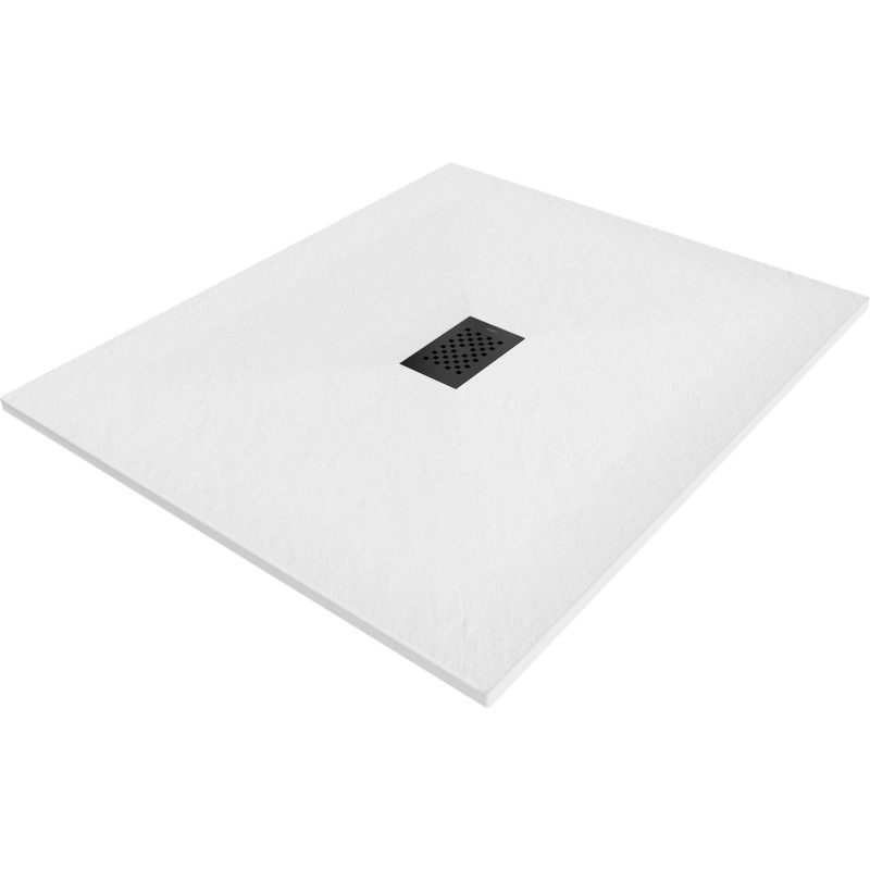 Mexen Hugo receveur de douche rectangulaire SMC 110 x 100 cm, blanc, cache noir - 42101011-B
