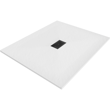 Bac de douche Mexen Hugo rectangulaire SMC 110 x 100 cm, blanc, cache noir - 42101011-B