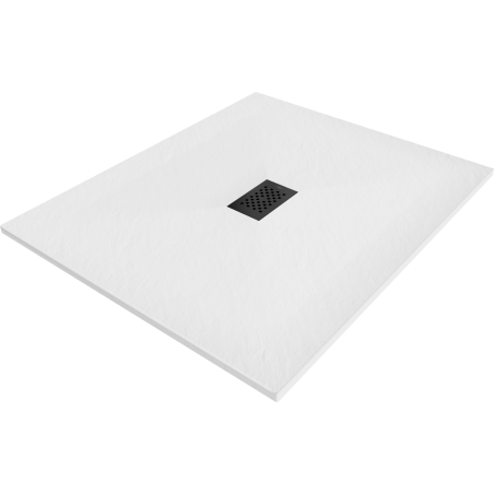 Mexen Hugo receveur rectangulaire SMC 110 x 100 cm, blanc, cache noir - 42101011-B