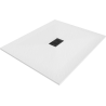 Mexen Hugo receveur rectangulaire SMC 110 x 100 cm, blanc, cache noir - 42101011-B
